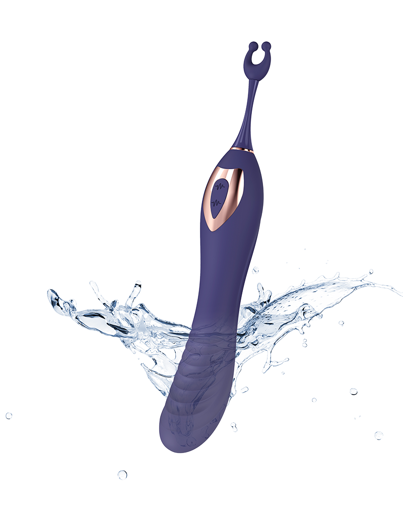 Love to Love - Ô Mega - Clitoris + G-Spot Vibrator - Indigo