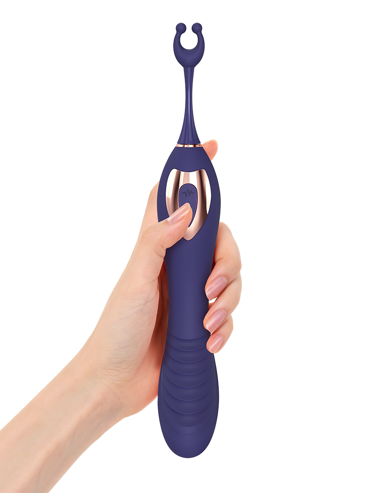 Love to Love - Ô Mega - Clitoris + G-Spot Vibrator - Indigo