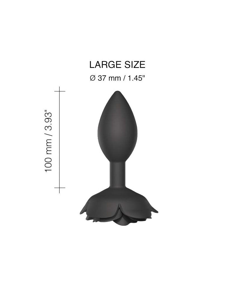 Love to Love - Open Roses Maat L - Butt Plug - Zwart