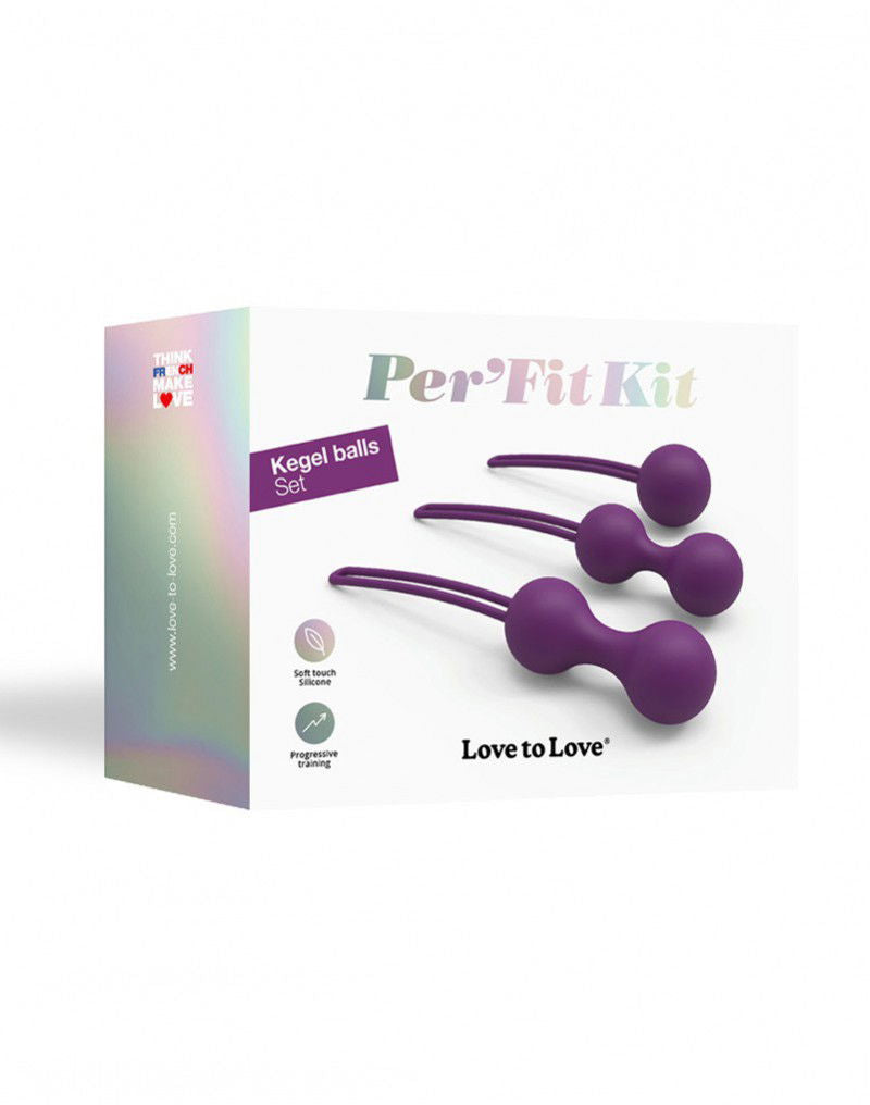 Love to Love - Per'Fit Kit - Kegel Balletjes Set - Paars