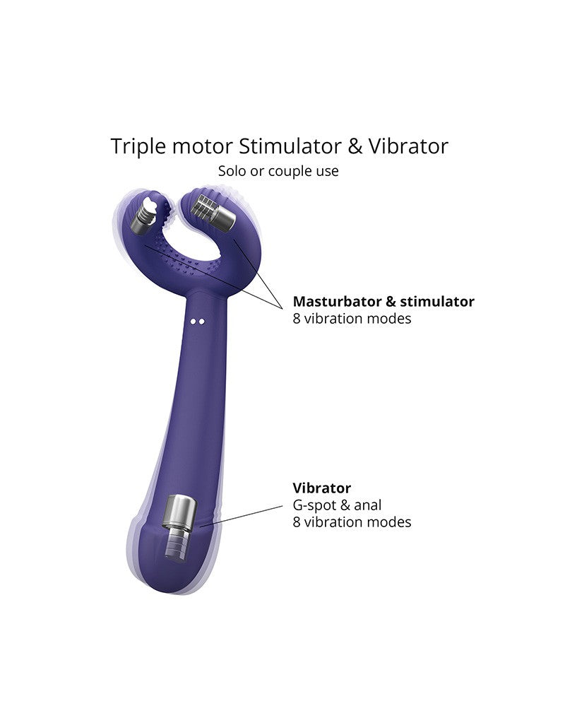 Love to Love - Please Me - Multi-Vibrator - Indigo