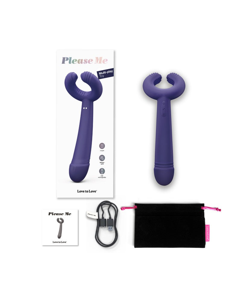Love to Love - Please Me - Multi-Vibrator - Indigo