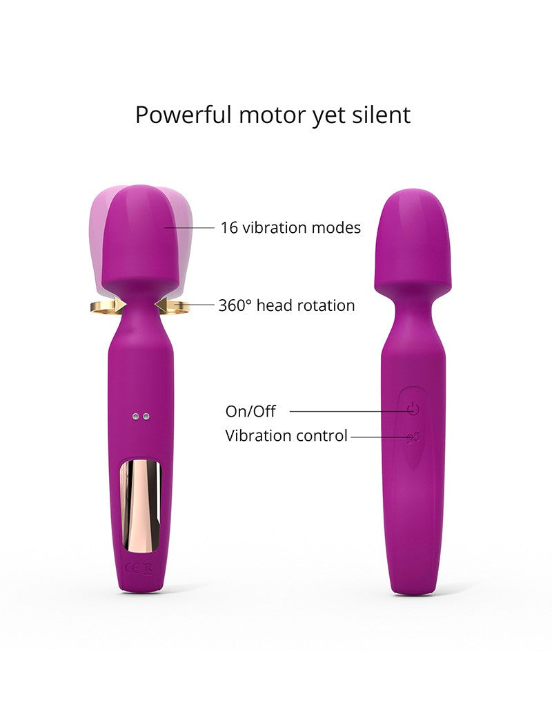 Love to Love - R-Evolution - Wand Vibrator met 2 Opzetstukken - Roze