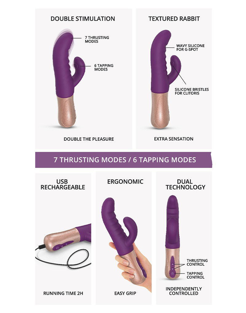 Love to Love - Sassy Bunny - Rabbit Vibrator - Paars