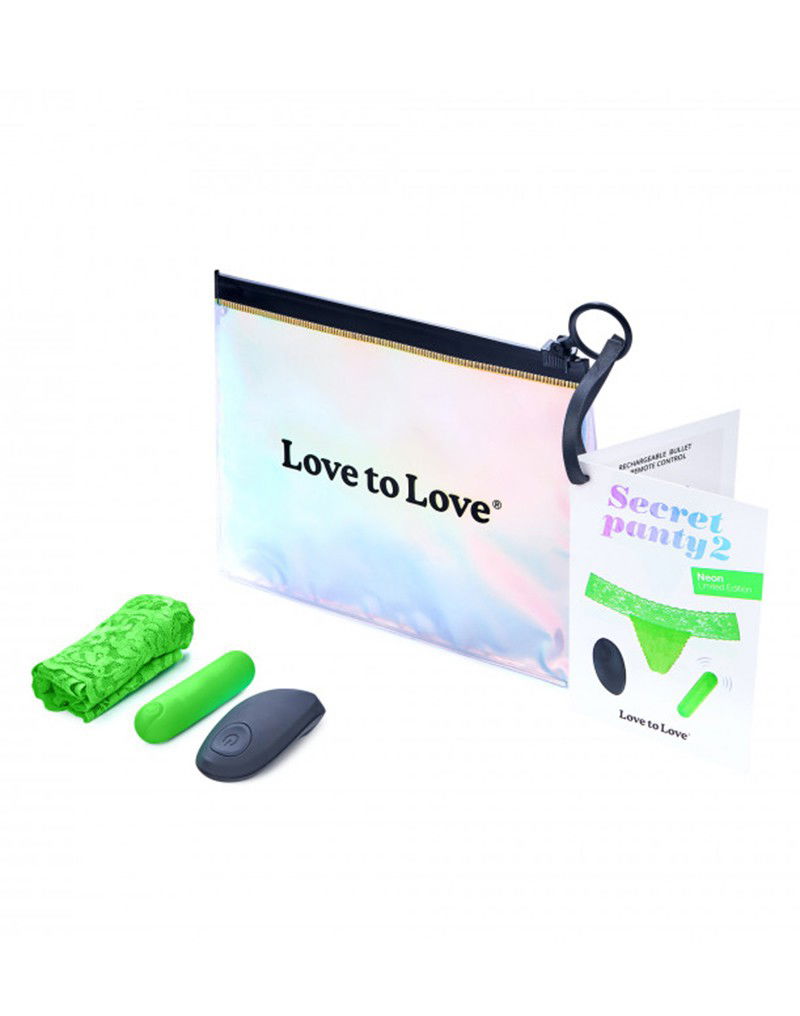 Love to Love - Secret Panty 2 - Panty Vibrator met Afstandsbediening - Groen
