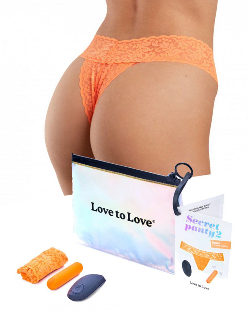 Love to Love - Secret Panty 2 - Panty Vibrator met Afstandsbediening - Oranje