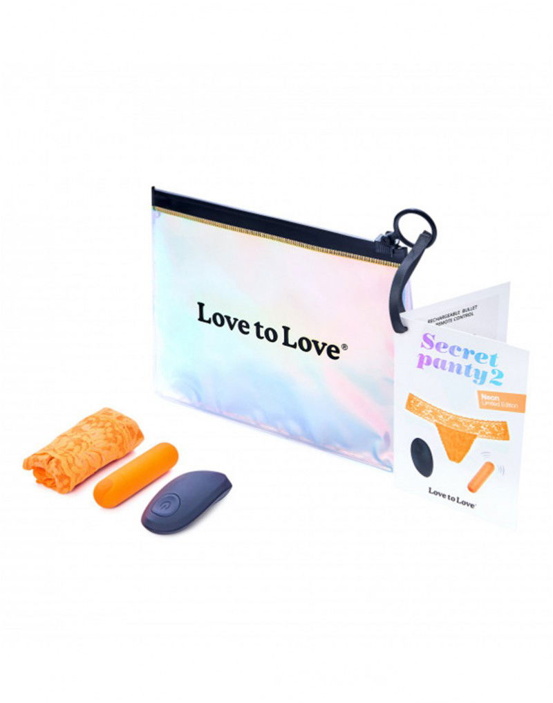 Love to Love - Secret Panty 2 - Panty Vibrator met Afstandsbediening - Oranje