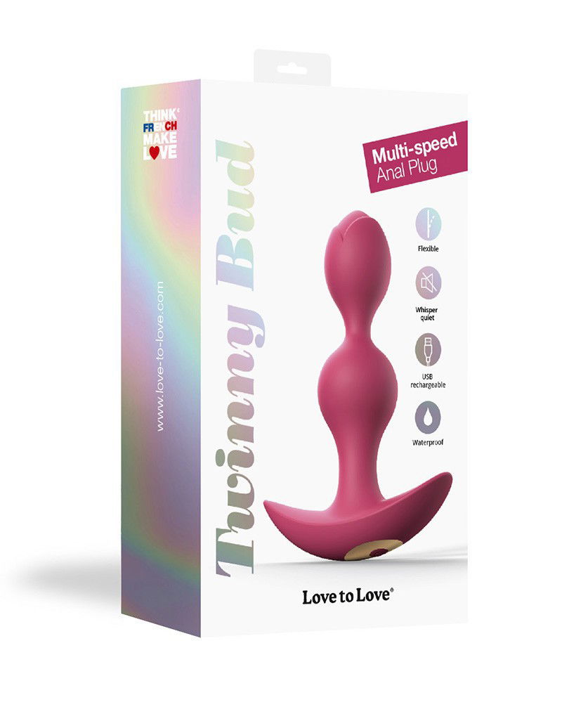Love to Love - Twinny Bud - Vibrerende Anal Plug  - Plum