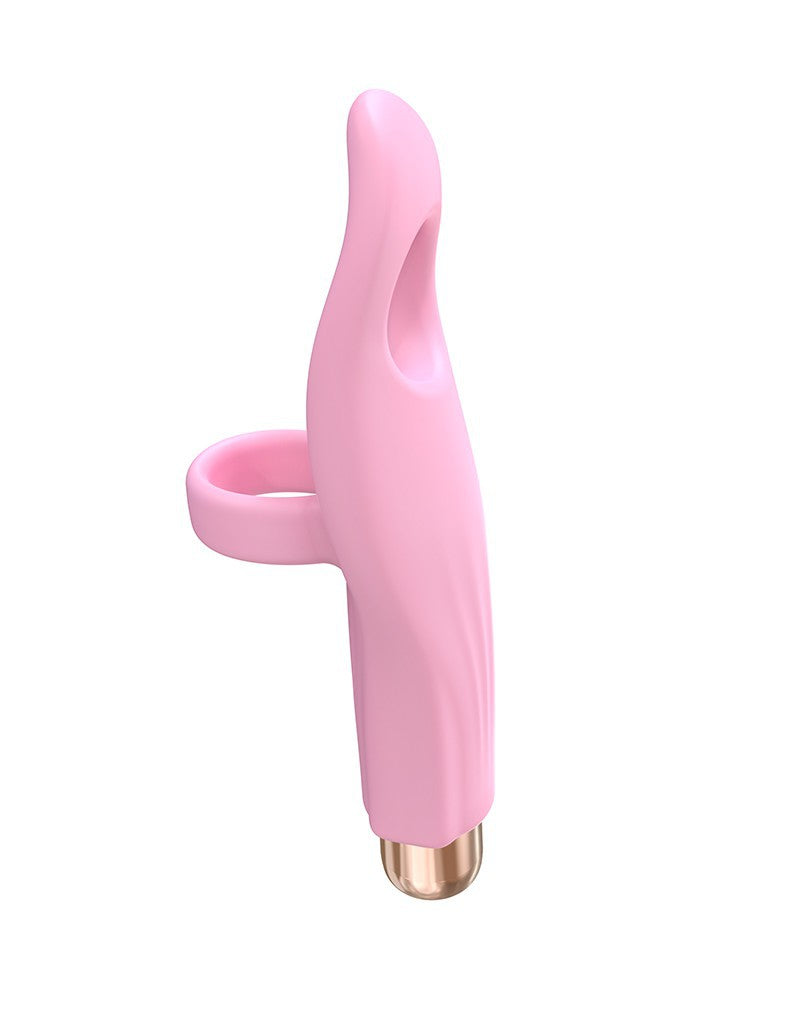 Love to Love - Vibrating Tickle Me - Vinger Vibrator - Roze