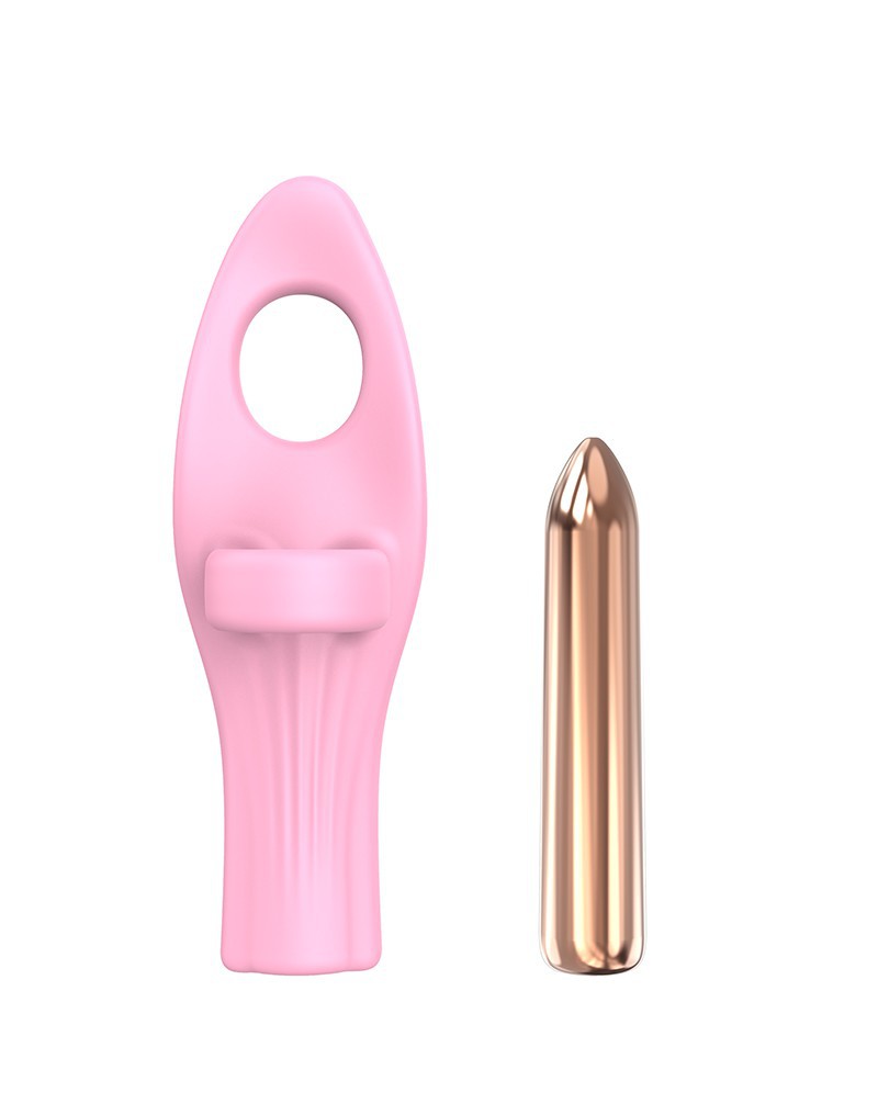 Love to Love - Vibrating Tickle Me - Vinger Vibrator - Roze