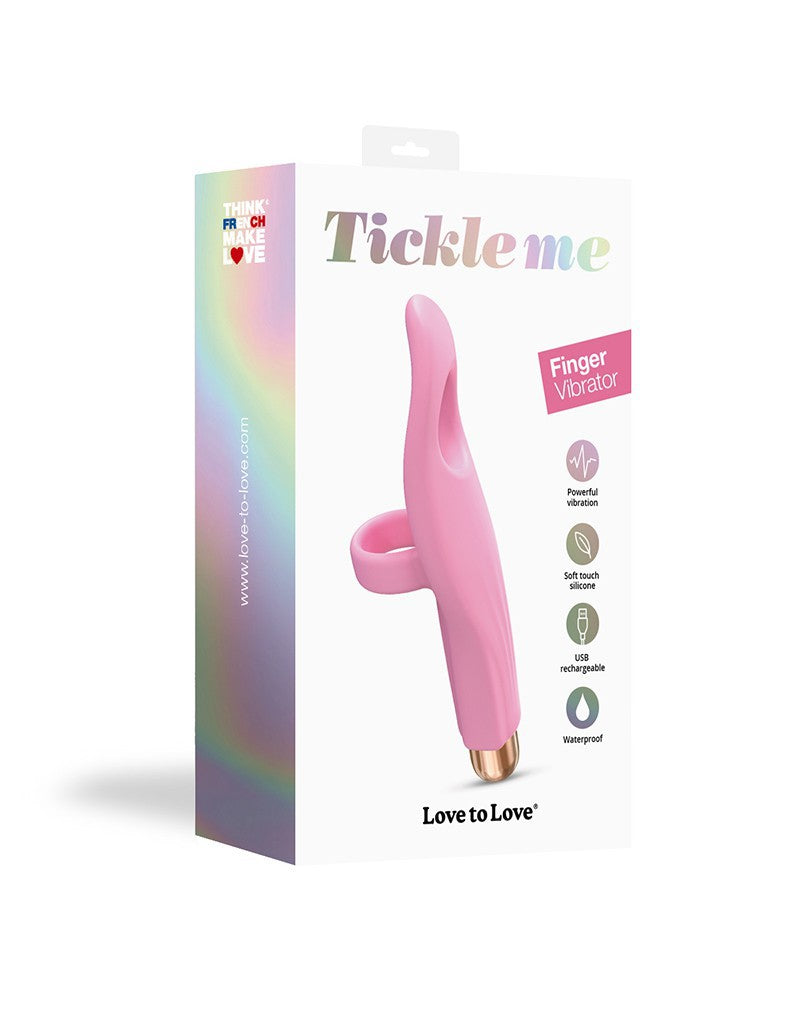 Love to Love - Vibrating Tickle Me - Vinger Vibrator - Roze