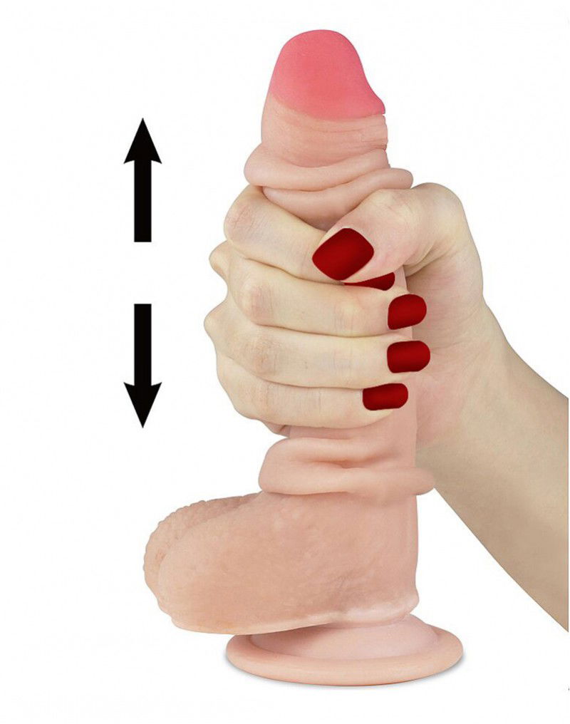 LoveToy - 7 inch Sliding Skin Dildo