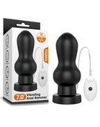 LoveToy - King Size Vibrating Anal Rammer 18 cm - Zwart