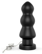 LoveToy - King Size Vibrating Anal Rigger 20 cm - Zwart