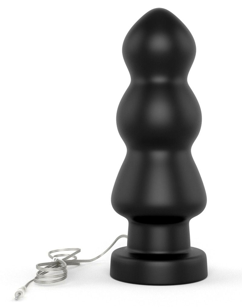 LoveToy - King Size Vibrating Anal Rigger 20 cm - Zwart