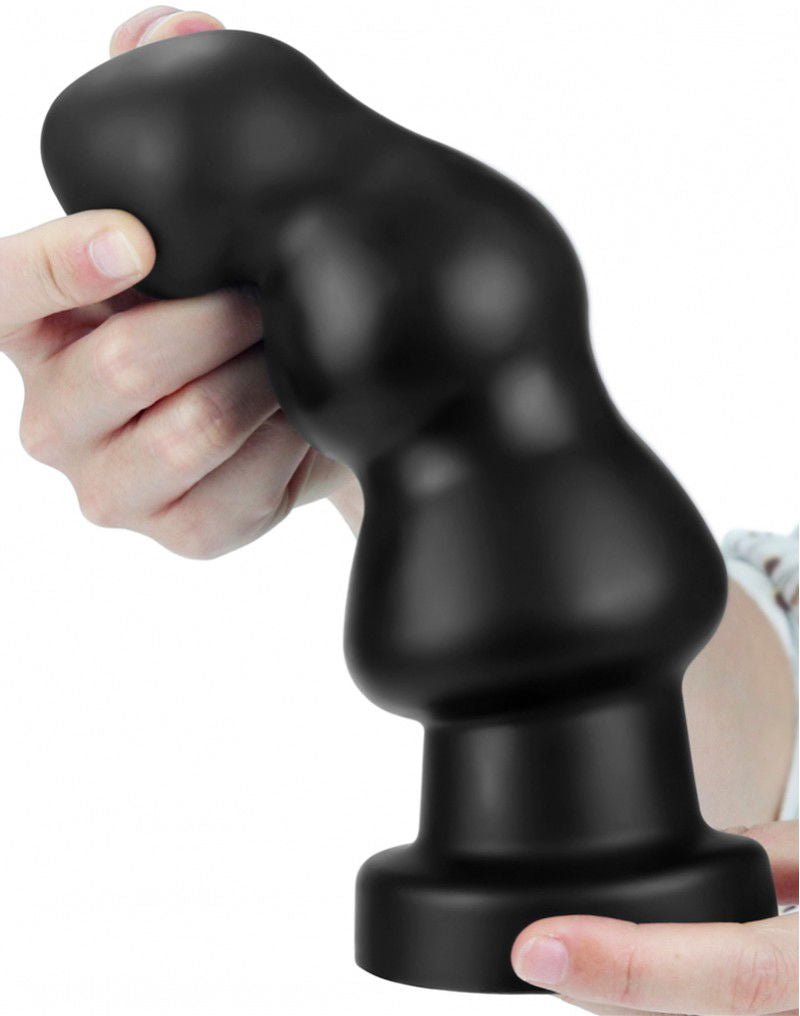 LoveToy - King Size Vibrating Anal Rigger 20 cm - Zwart