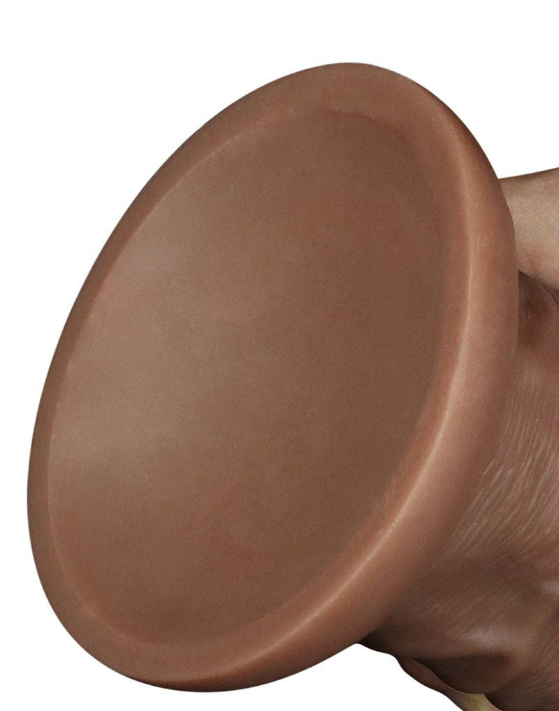 LoveToy - Realistic Chubby Dildo 27 cm - Bruin