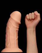 LoveToy - Realistic Curved Dildo 24 cm - Nude