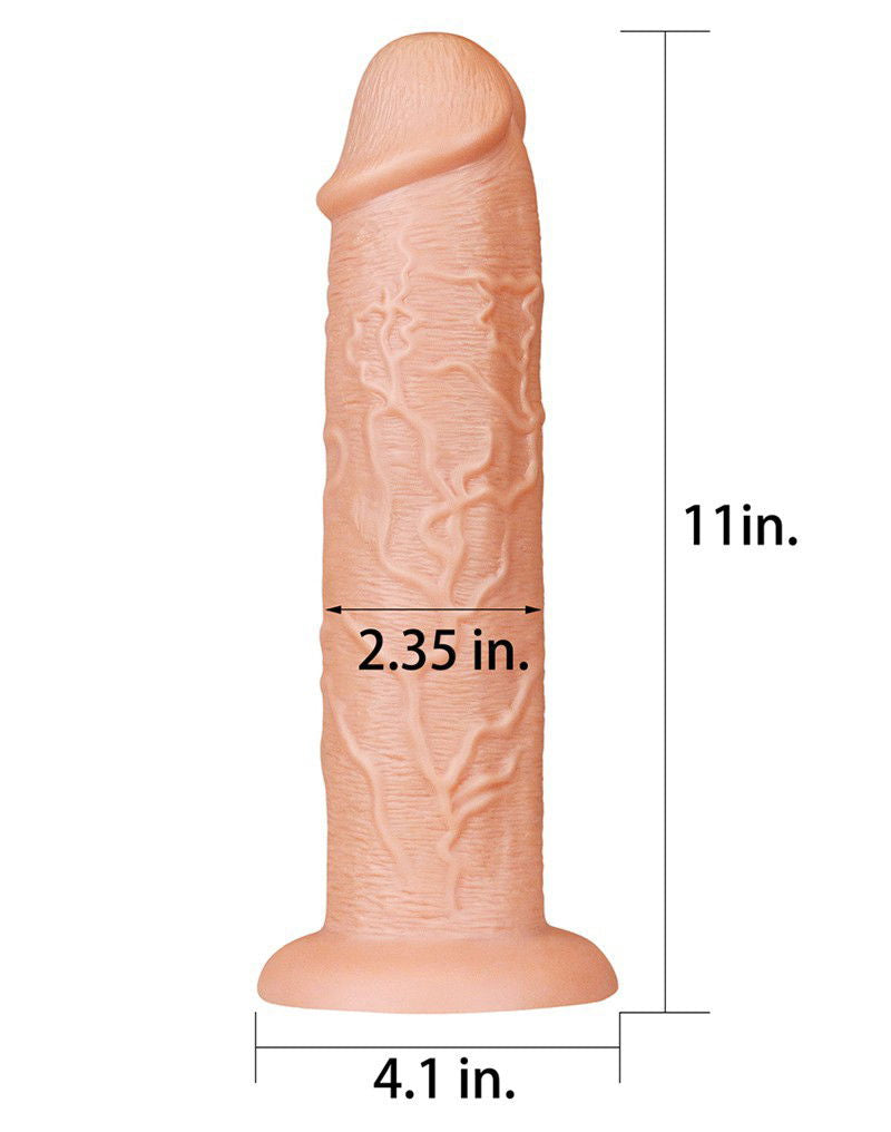 LoveToy - Realistic Long Dildo 28 cm - Nude