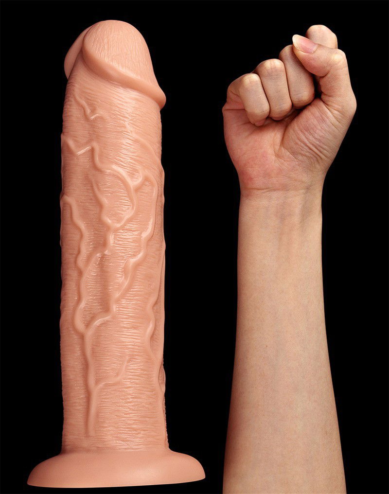 LoveToy - Realistic Long Dildo 28 cm - Nude