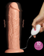 LoveToy - Realistic Long Vibrerende Dildo 28 cm - Nude