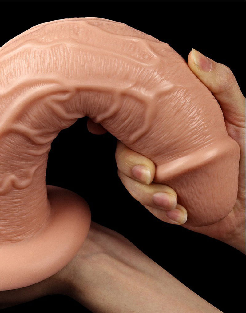 LoveToy - Realistic Long Vibrerende Dildo 28 cm - Nude