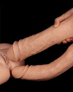 LoveToy - Realistic Mega Double Dildo 30 cm - Nude