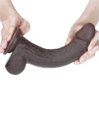 LoveToy - Sliding Skin Dildo 23 cm - Zwart