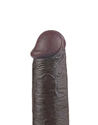 LoveToy - Sliding Skin Dildo 22.8 cm - Zwart