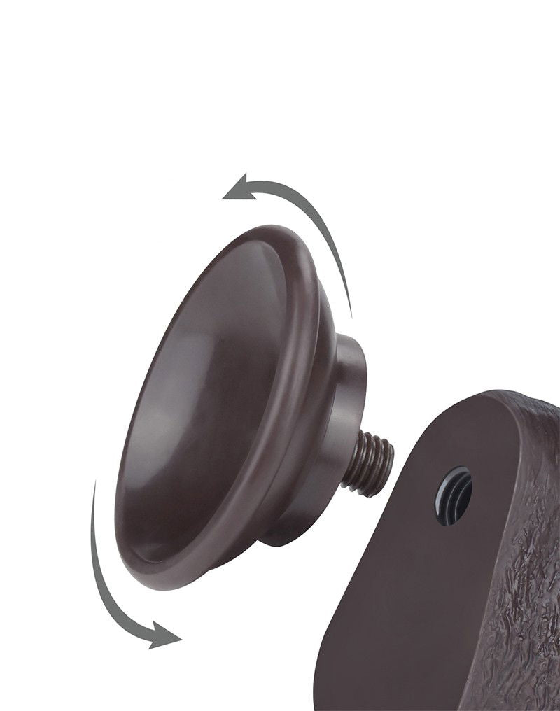 LoveToy - Sliding Skin Dildo 22.8 cm - Zwart