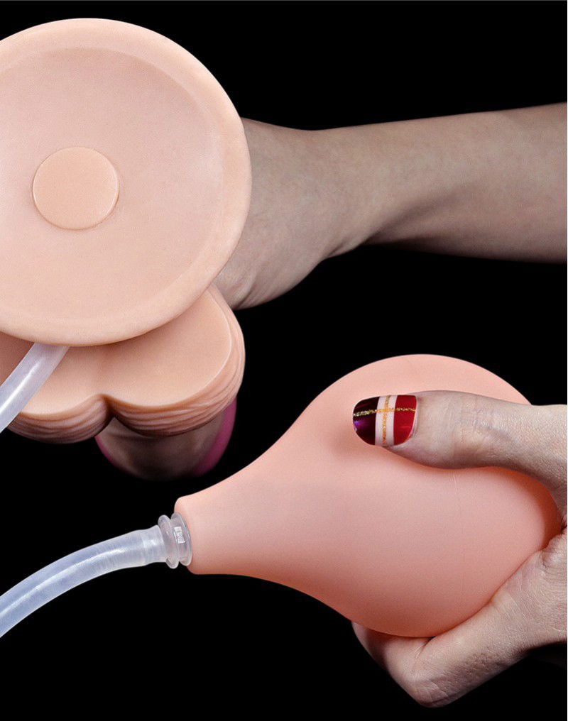 LoveToy - Squirt Extreme Dildo 23 cm - Nude