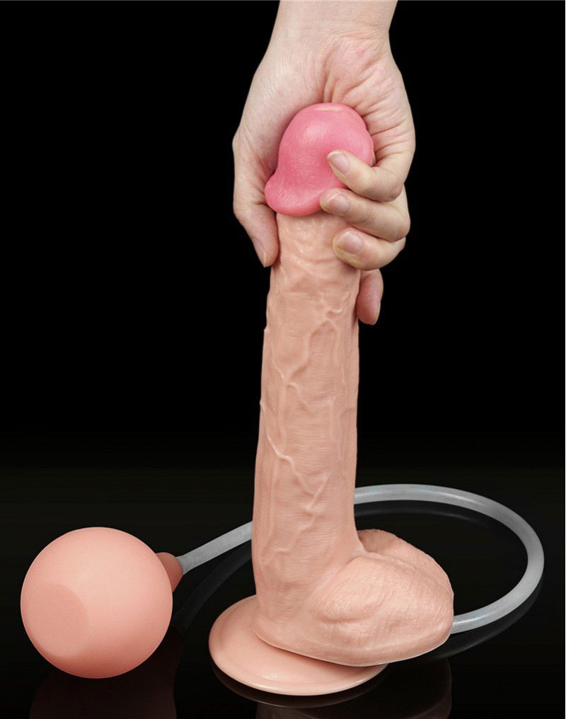 LoveToy - Squirt Extreme Dildo 28 cm - Nude