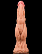 LoveToy - Dildo met Aderen 24 cm - Nude