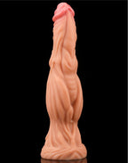 LoveToy - Dildo met Aderen 24 cm - Nude