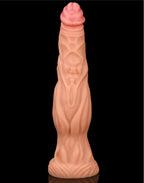 LoveToy - Dildo met Aderen 24 cm - Nude