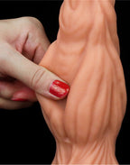 LoveToy - Dildo met Aderen 24 cm - Nude