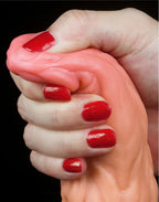 LoveToy - Dildo met Aderen 24 cm - Nude