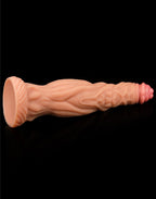 LoveToy - Dildo met Aderen 24 cm - Nude