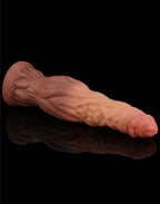 LoveToy - Dildo met Aderen 24.5 cm - Nude/Bruin