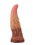 LoveToy - Dildo met Tong 25.4 cm - Nude/Bruin