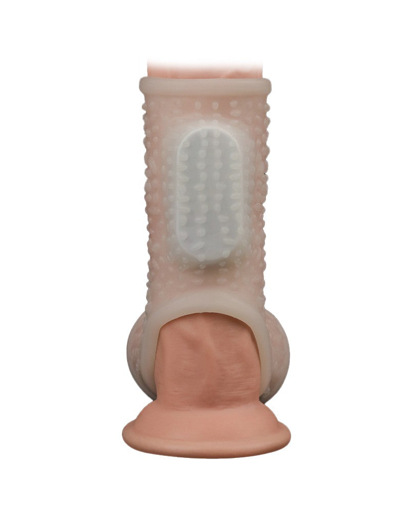 LoveToy - Drip Knights Ring - Vibrerende Penis Sleeve - Wit