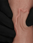 LoveToy - Dubbellaagse siliconen dildo 20,5 cm (Ø 4 cm) - Bruin