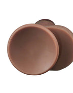 LoveToy - Dubbellaagse siliconen dildo XXL 24.6 cm (Ø 7 cm) - Bruin