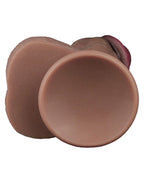 LoveToy - Dubbellaagse siliconen dildo XXL 28 cm (Ø7.4 cm) - Bruin