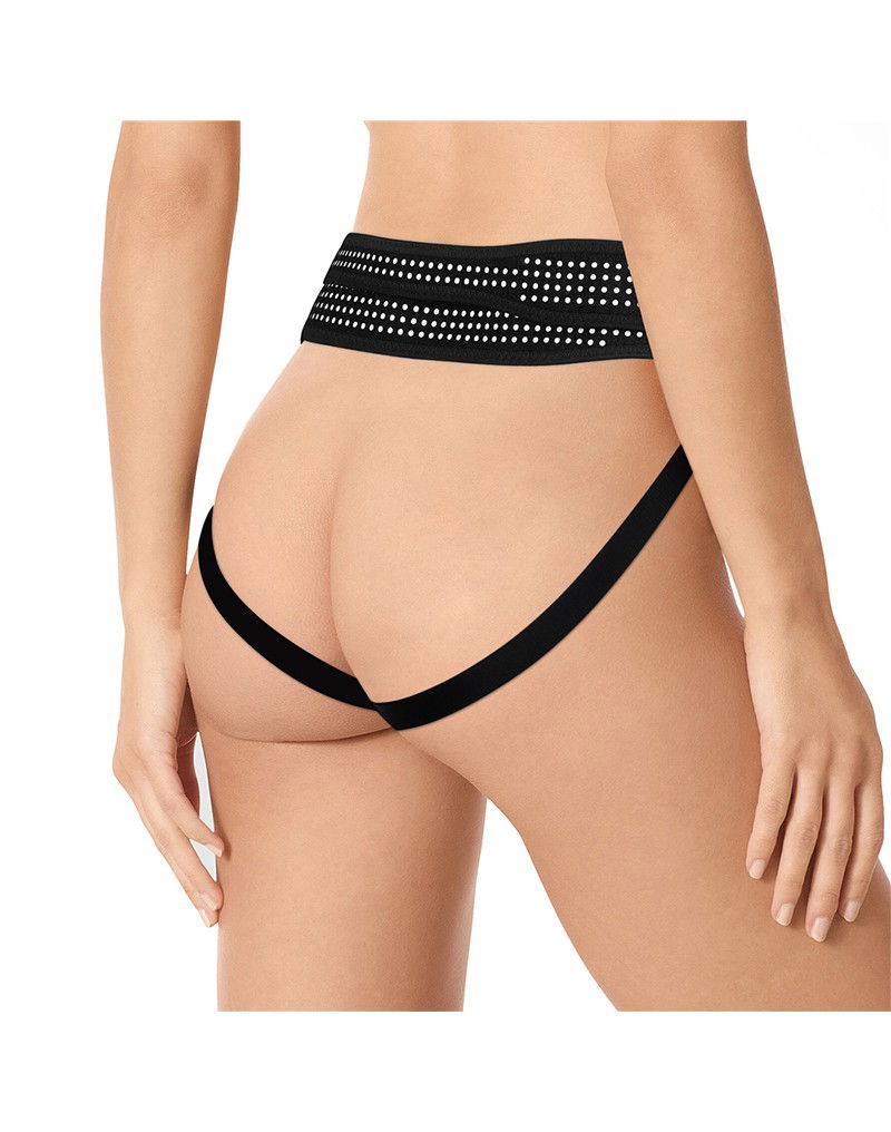 LoveToy - Easy Strap-on Harnas (zonder dildo) - Zwart & Wit