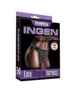 LoveToy - Easy Strap-on Harnas (zonder dildo) - Zwart & Wit