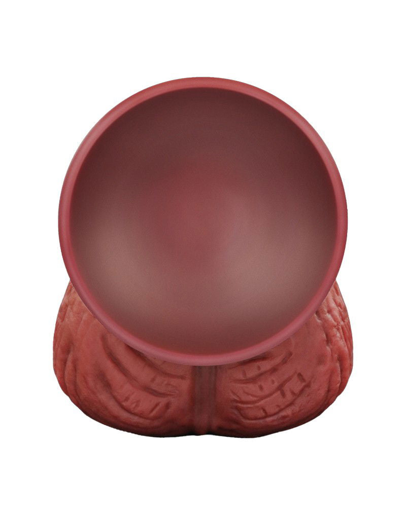 LoveToy - Extreme Dildo met Touw Motief 26.5 cm - Bruin & Nude