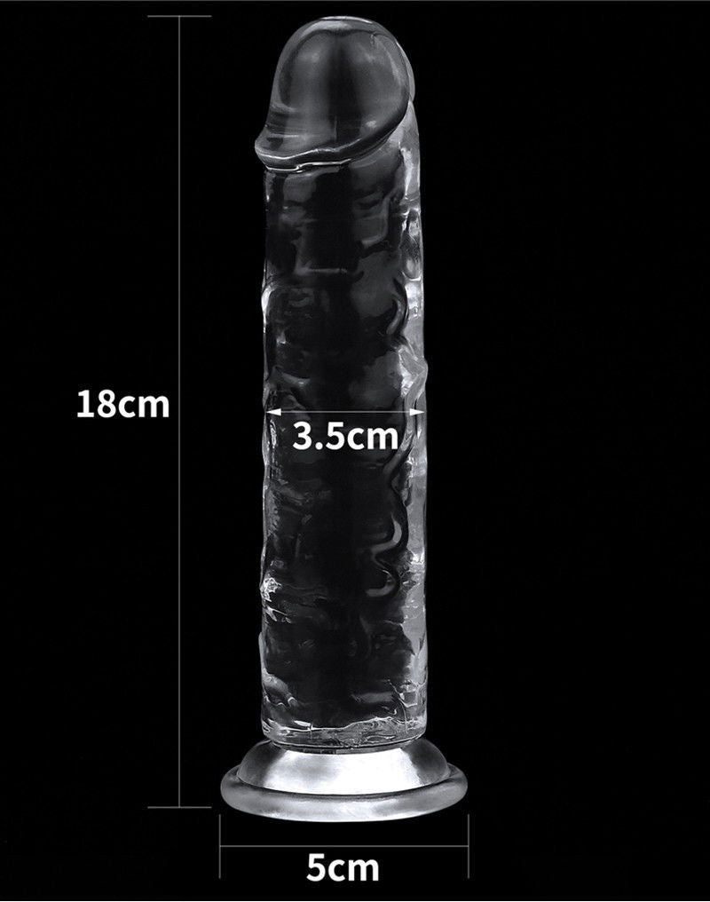 LoveToy - Flawless Clear Dildo 18 cm