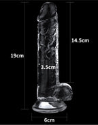 LoveToy - Flawless Clear Dildo 19 cm
