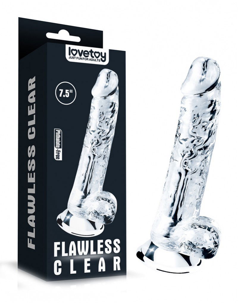 LoveToy - Flawless Clear Dildo 19 cm
